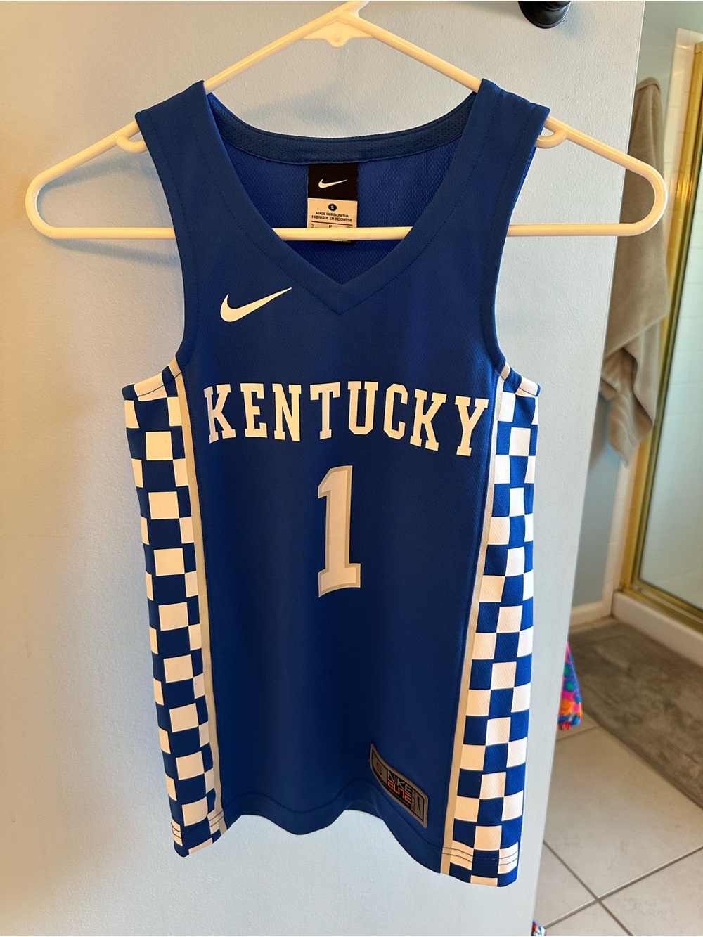 Nike Blue Kentucky Basketball Jersey #1